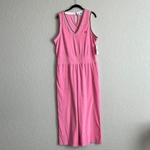JUICY COUTURE JUMPSUIT. Super cute!! Pink and white. NWT! Size XL